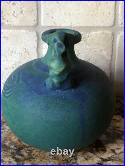 Nicola Nicky Coady Artisan Pottery Vase Jug Blue Green Ocean Squid Australia