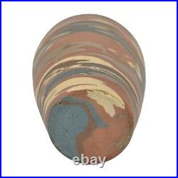 Niloak Mission Swirl Vintage Art Pottery Light Brown Rolled Rim Ceramic Vase