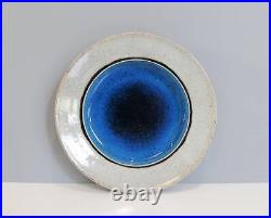 Nils Kähler Ceramic Bowl Blue Herman Kähler HAK Denmark Mid Century Pottery