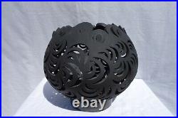 Omar Fabian Barro Negro Black Clay Mexican Folk Art Ceramics Oaxaca