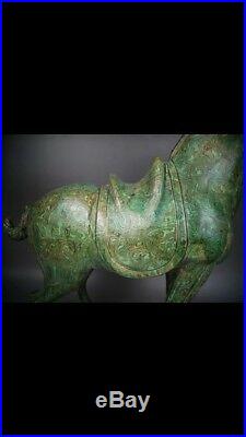 Orientalist Rare Antique Asian Art Ceramic Horse Pottery Horse Sculpture