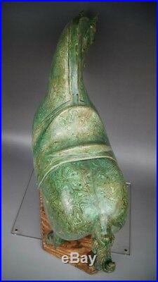 Orientalist Rare Antique Asian Art Ceramic Horse Pottery Horse Sculpture