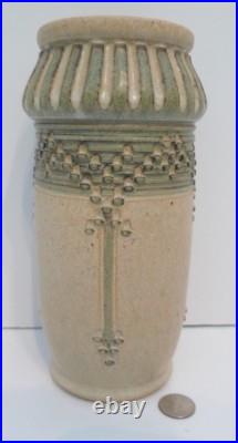 Original J. L. Josserand 9 X 4 Ceramic Hand made Vase Art Pottery 1468 Jerry