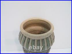 Original J. L. Josserand 9 X 4 Ceramic Hand made Vase Art Pottery 1468 Jerry