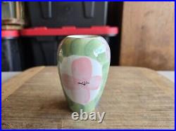 Original Studio Handcrafted Ceramic Art Pottery Signed Crandall Floral Vase