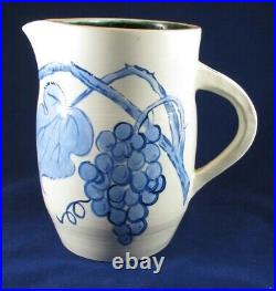 Original Vintage Ceramic Pitcher- Pottery- Artist Signed- Clarence Attridge