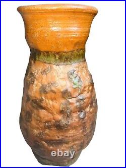 Ornate Native American Clay Ceramic Art Pottery Vase Sculpture Pot