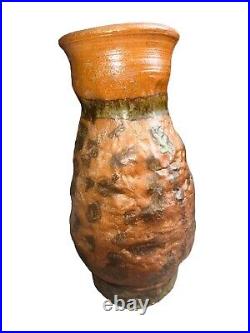 Ornate Native American Clay Ceramic Art Pottery Vase Sculpture Pot