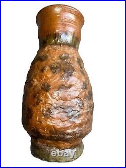 Ornate Native American Clay Ceramic Art Pottery Vase Sculpture Pot