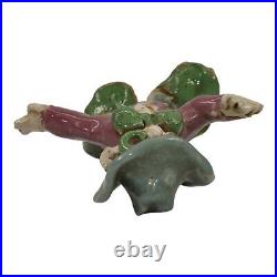 Overbeck 1911-1955 Vintage Art Pottery Hand Thrown Ceramic Man Figurine