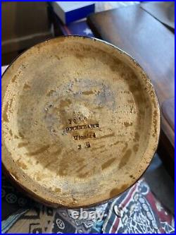 Owens Art Pottery Utopia 10 Barrel Jug Vase Antique early 1900s Owenzart 1010