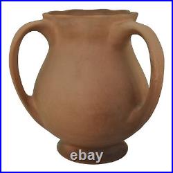 Owens Matte Utopian c1902 Vintage Art Pottery Pastel Floral Ceramic Vase 826