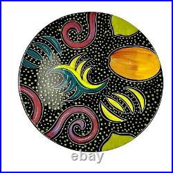 PAIR (2) Rare Kevin Goehring Signed Studio Art Pottery Plates Platters 14 1994