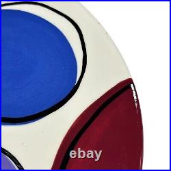 PAIR (2) Rare Kevin Goehring Signed Studio Art Pottery Plates Platters 14 1994