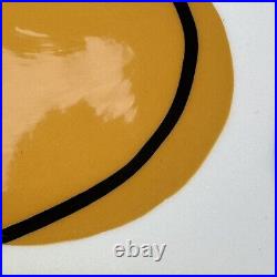 PAIR (2) Rare Kevin Goehring Signed Studio Art Pottery Plates Platters 14 1994