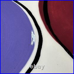 PAIR (2) Rare Kevin Goehring Signed Studio Art Pottery Plates Platters 14 1994