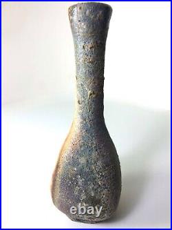 PETER CALLAS Studio Pottery Vase, Signed, Wood Fired, AMOCA, Peter Voulkos