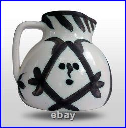 PICASSO MADOURA 1953 Ceramic Têtes (Heads) Pitcher 1/500 Ramie 221