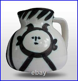 PICASSO MADOURA 1953 Ceramic Têtes (Heads) Pitcher 1/500 Ramie 221