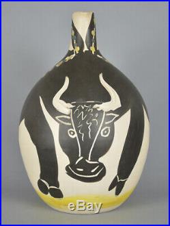 Pablo Picasso Ceramic Madoura Pottery Bull Taureau Ramie 255