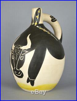 Pablo Picasso Ceramic Madoura Pottery Bull Taureau Ramie 255