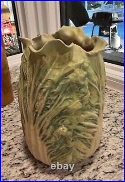 Patricia Garrett 1989 Art Pottery Napa Cabbage Vase Counter Container