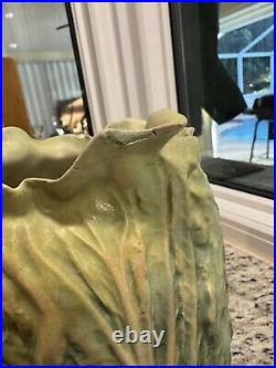 Patricia Garrett 1989 Art Pottery Napa Cabbage Vase Counter Container