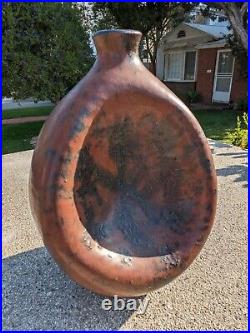 Paul F. Demeter Cleveland School MCM Studio Art Pottery Concave Form Vase