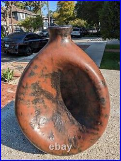 Paul F. Demeter Cleveland School MCM Studio Art Pottery Concave Form Vase