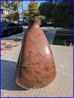 Paul F. Demeter Cleveland School MCM Studio Art Pottery Concave Form Vase