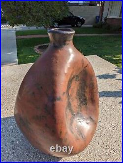 Paul F. Demeter Cleveland School MCM Studio Art Pottery Concave Form Vase