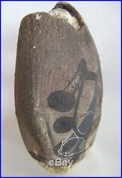 Paul Soldner Handcrafted Raku Pottery Vessel Asymetrical Ceramic Art Work
