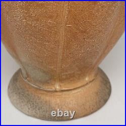 Peter Pinnell Vintage Studio Art Pottery Peach Orange Ceramic Vessel Stopper 12