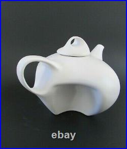 Peter Saenger White Studio Art Pottery Biomorphic Captain Picard's Tea Set