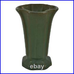 Peters and Reed Matte Green 1910s Vintage Art Pottery Ceramic Flower Vase