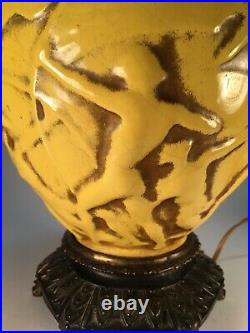 Pfaltzgraff ART DECO Archers classic LAMP Art Pottery Old Ceramic Base