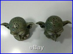 Phelps Art Pottery Monster Mash Halloween Devil Figures Salt And Pepper Shakers