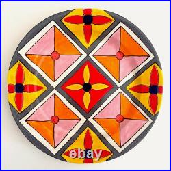 Phillip Maberry Rare Hand Painted Contemporary Art Pottery Large Ceramic Platter
