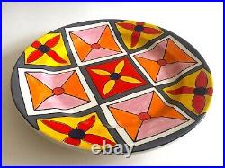 Phillip Maberry Rare Hand Painted Contemporary Art Pottery Large Ceramic Platter