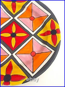 Phillip Maberry Rare Hand Painted Contemporary Art Pottery Large Ceramic Platter