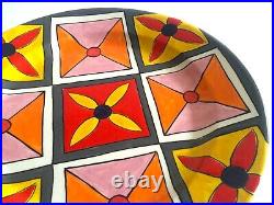 Phillip Maberry Rare Hand Painted Contemporary Art Pottery Large Ceramic Platter