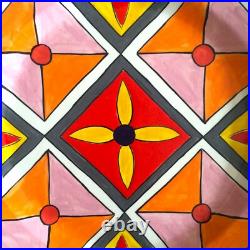 Phillip Maberry Rare Hand Painted Contemporary Art Pottery Large Ceramic Platter