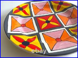 Phillip Maberry Rare Hand Painted Contemporary Art Pottery Large Ceramic Platter