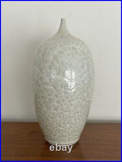 Phyliss Ihrman Original Studio Pottery CRYSTALLINE Weed Vase Pot Cabat Style