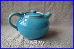 Pisgah Forest Art Pottery Blue/turquoise Teapot