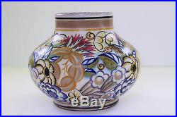 Poole Pottery Vase ANNE HATCHARD Hand Painted Art Deco #424