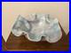 Postmodern Pottery Bowl SIGNED Pastel Organic Crimped Wavy Ruffled 1990