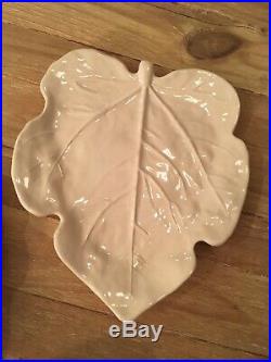 Pottery Barn 5 Variety Ceramic White Leaves wall hanging Decorative Art