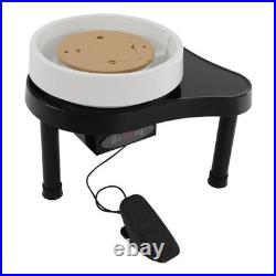 Pottery Wheel 12.6in/32cm Ceramic Wheel Machine Clay Forming DIY Art Craft Black