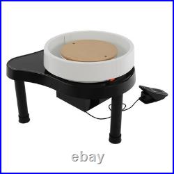 Pottery Wheel 12.6in/32cm Ceramic Wheel Machine Clay Forming DIY Art Craft Black